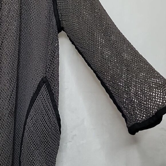 Cynthia Ashby Mesh Cardigan Size XS - Picture 7 of 9
